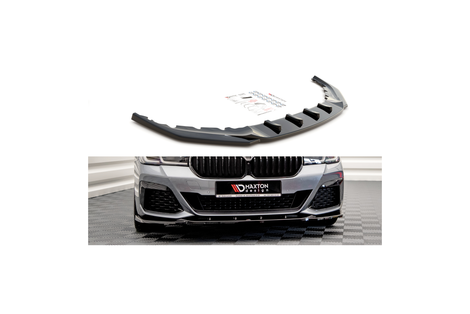 Splitter Przedni V.2 BMW 5 G30 Facelift M-Pack