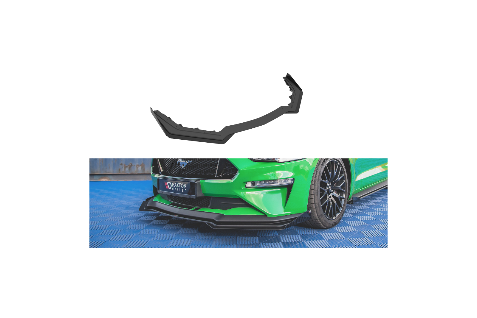 Splitter Przedni Street Pro V.1  + Flaps Ford Mustang GT Mk6 Facelift