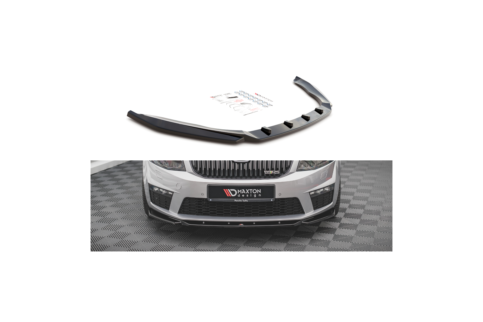 Splitter Przedni V.4 Skoda Octavia RS Mk3