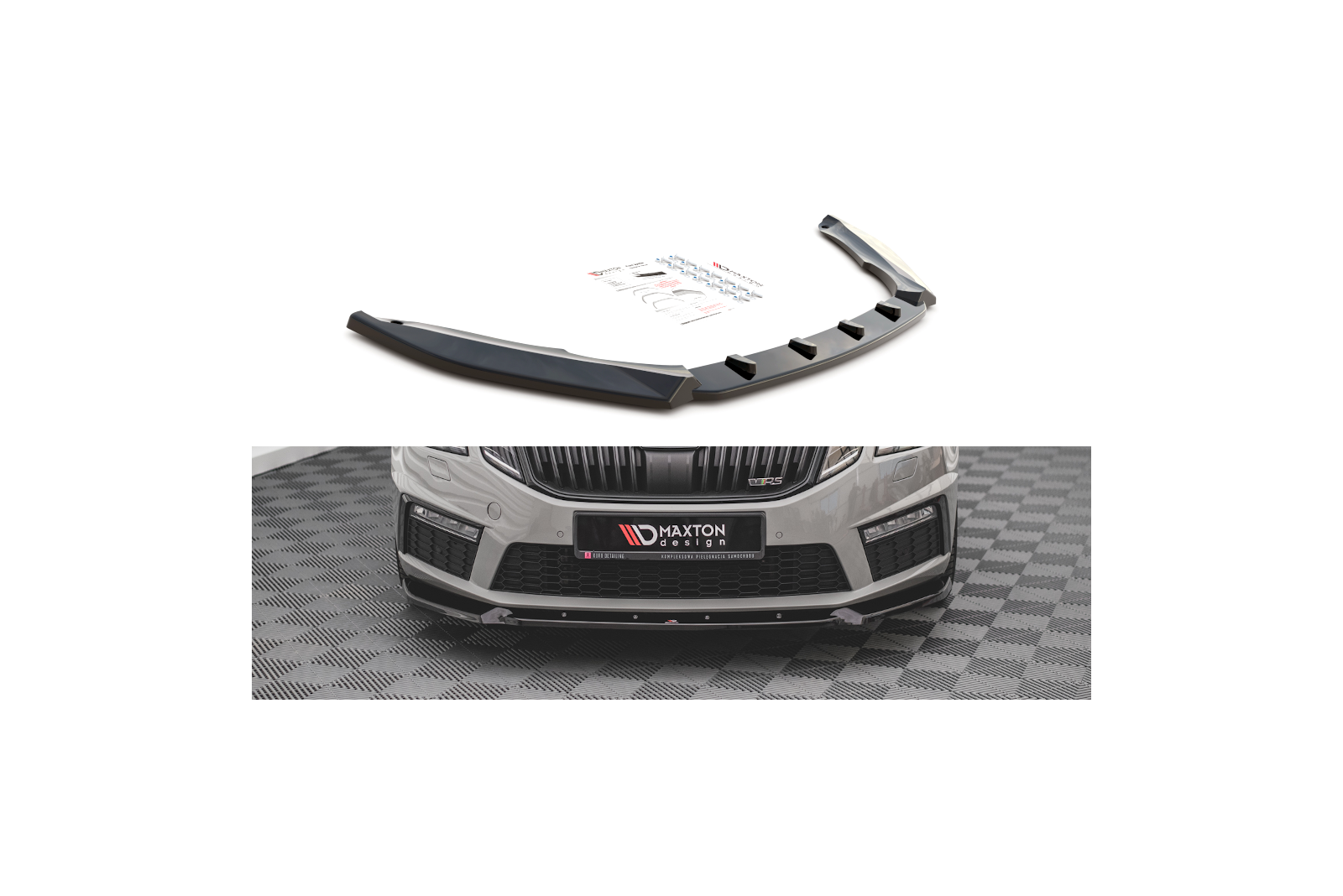 Splitter Przedni V.2 Skoda Octavia RS Mk3 Facelift