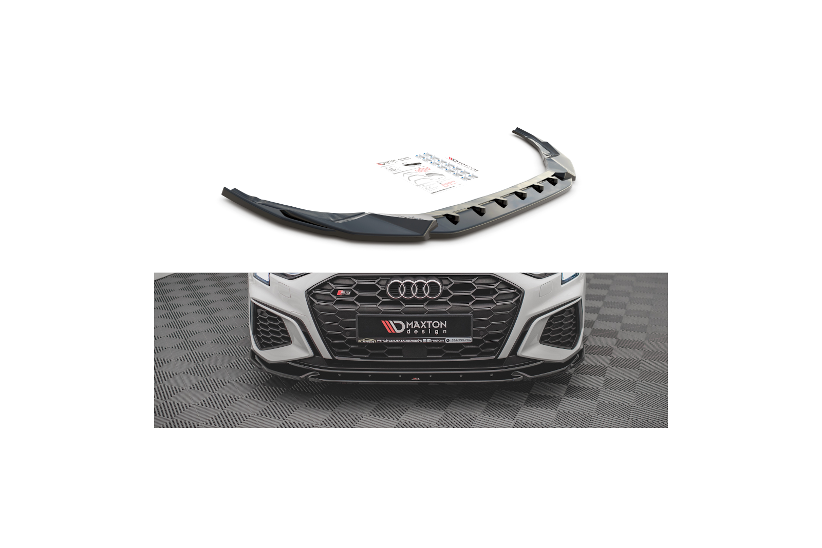 Splitter Przedni V.3 Audi S3 / A3 S-Line 8Y