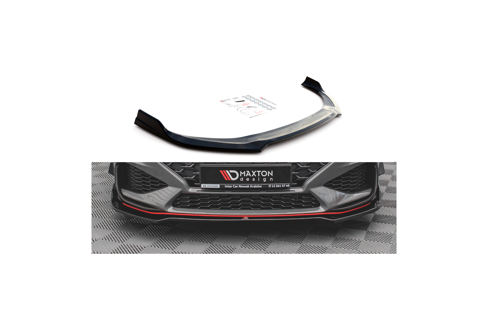 Splitter Przedni V.3 Hyundai I30 N Hatchback/Fastback Mk3 Facelift