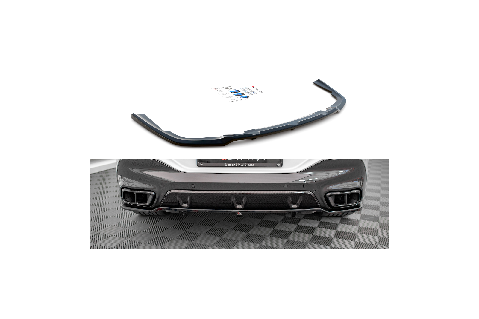 Splitter Tylny Środkowy (Z Dyfuzorem) BMW X6 M-Pack G06