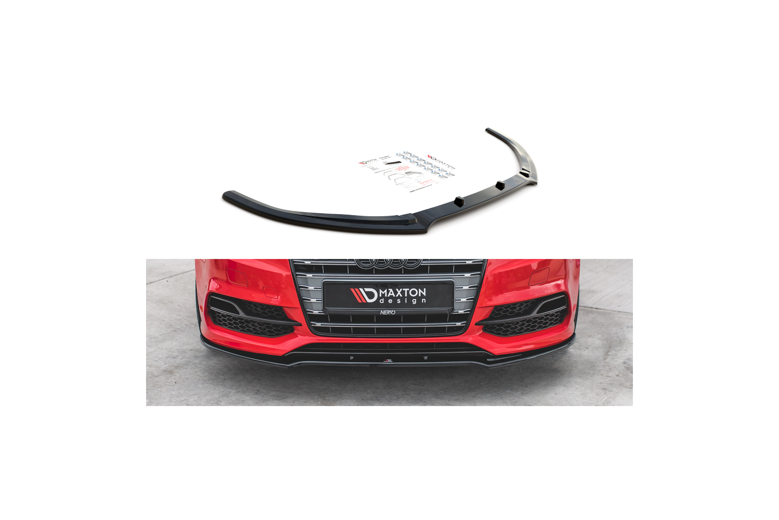 Splitter Przedni V.2 Audi S3 / A3 S-Line 8V Sedan / Cabrio