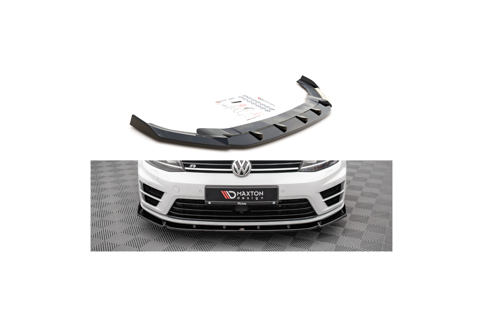 Splitter Przedni V.4 Volkswagen Golf R Mk7