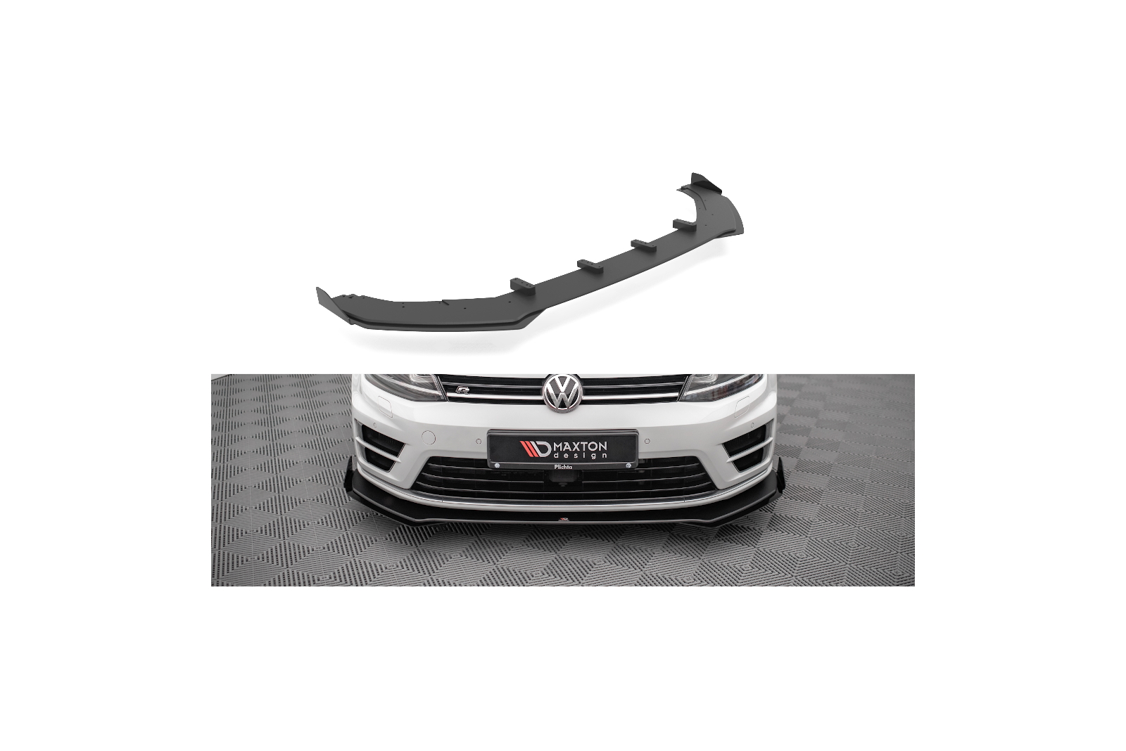 Splitter Przedni Street Pro V.1  + Flaps Volkswagen Golf R Mk7