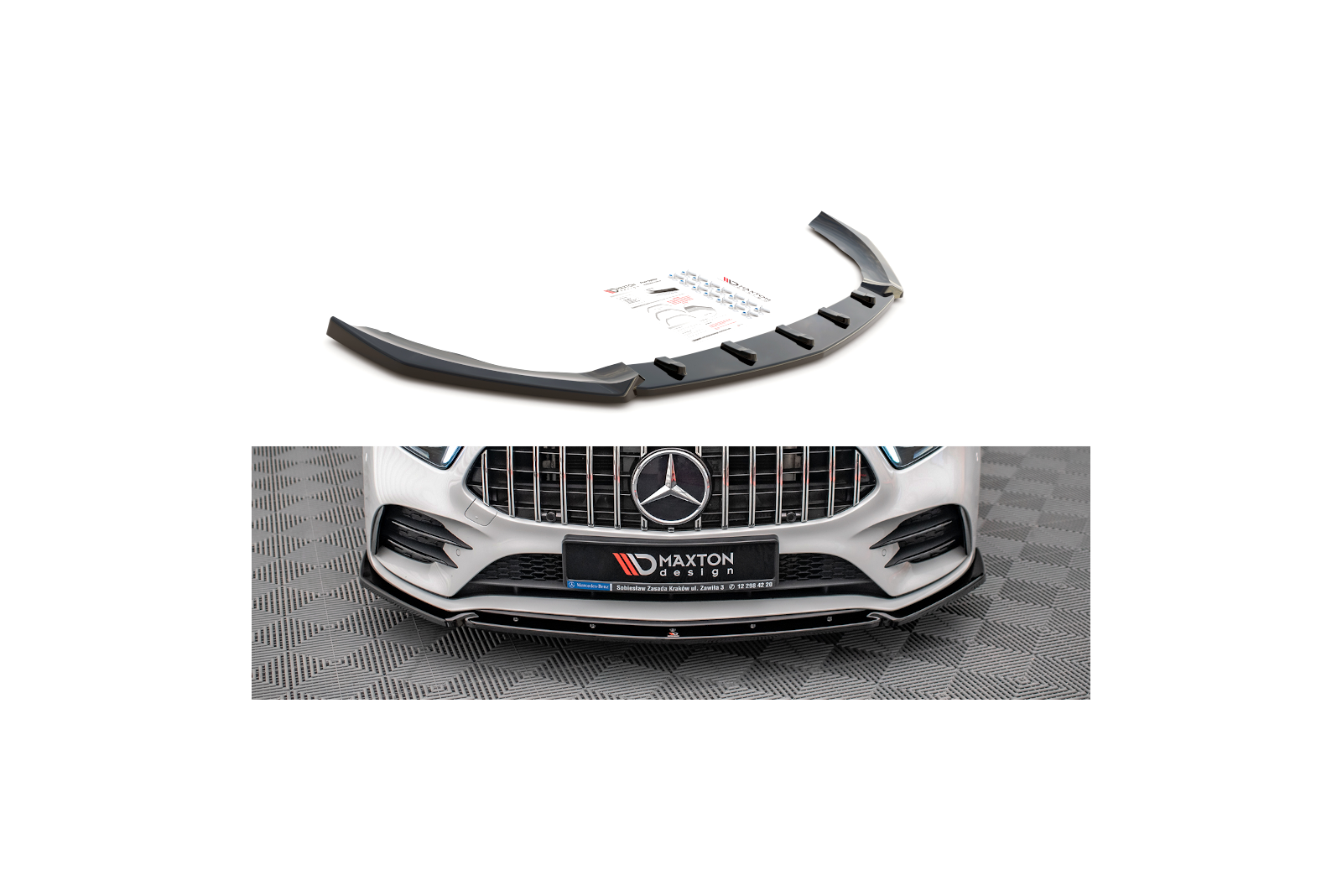 Splitter Przedni V.4 Mercedes A35 AMG / AMG-Line W177 