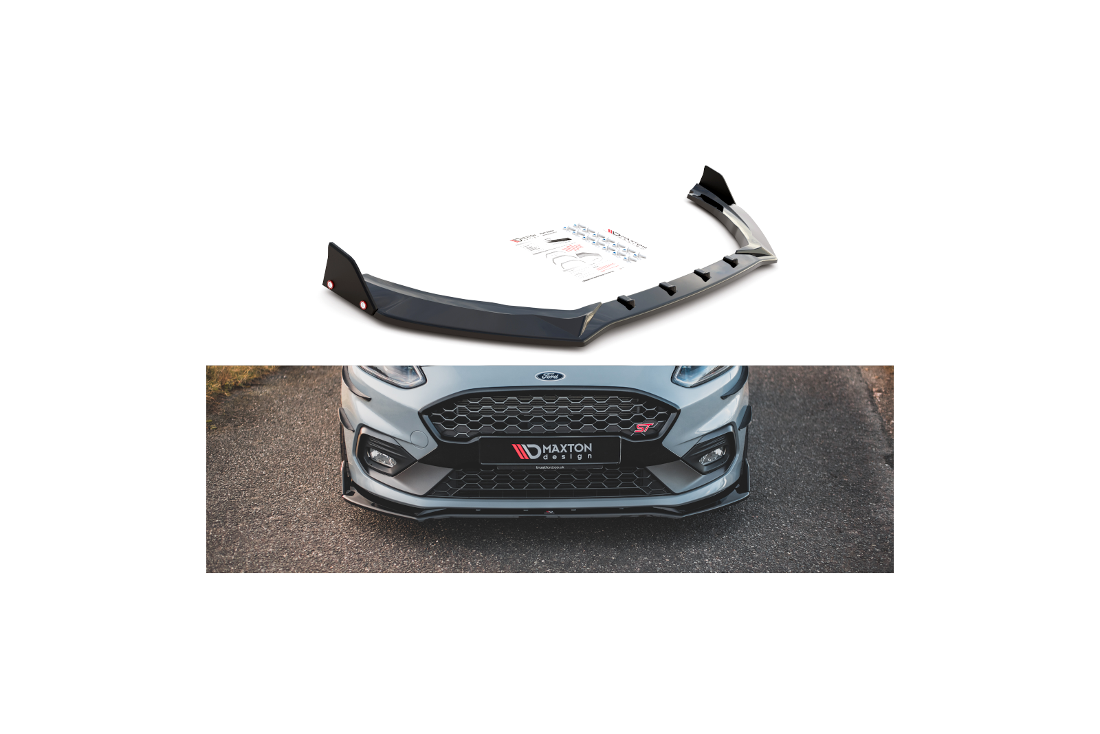 Splitter Przedni + Flaps V.4 Ford Fiesta ST / ST-Line