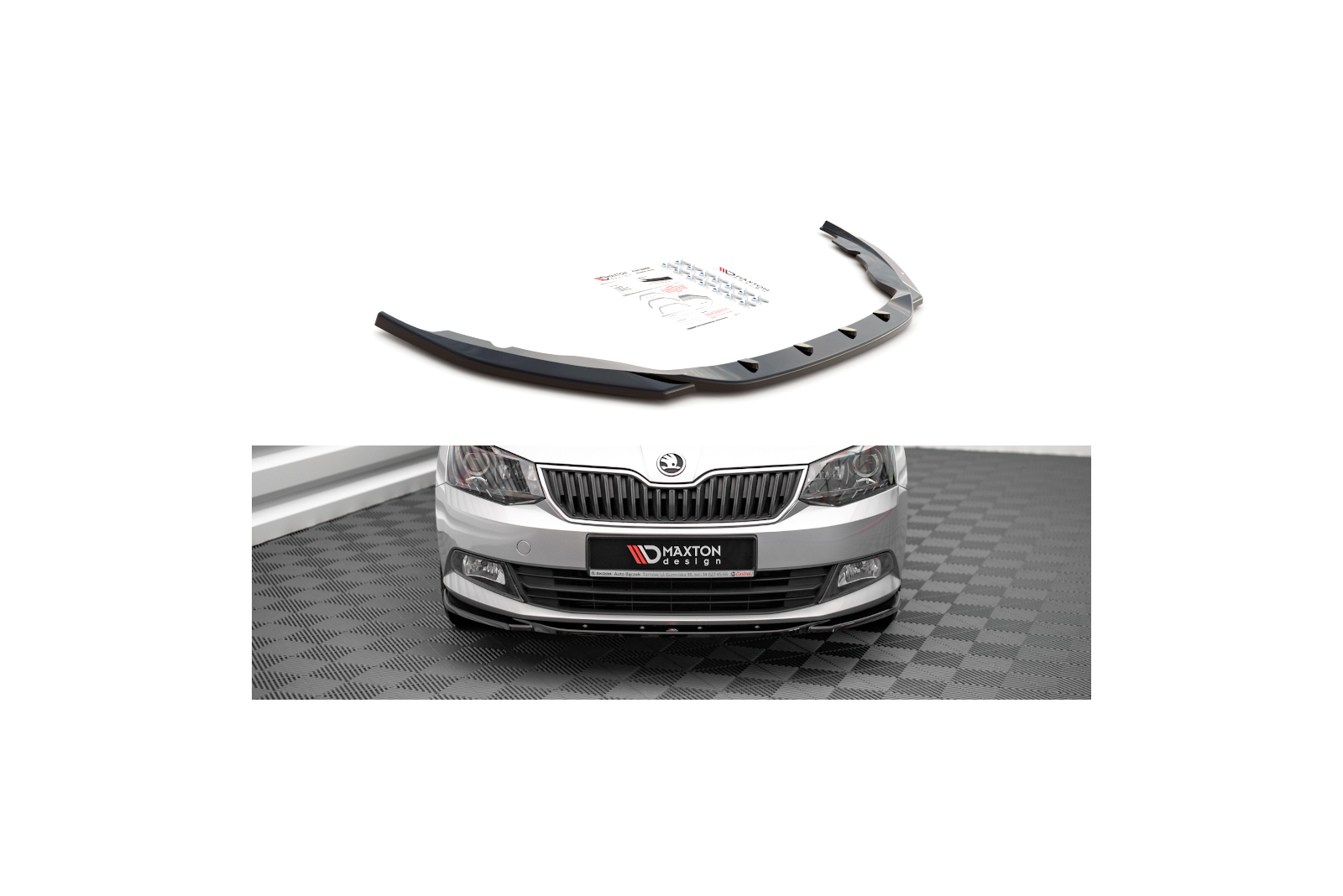 Splitter Przedni V.2 Skoda Fabia Mk3