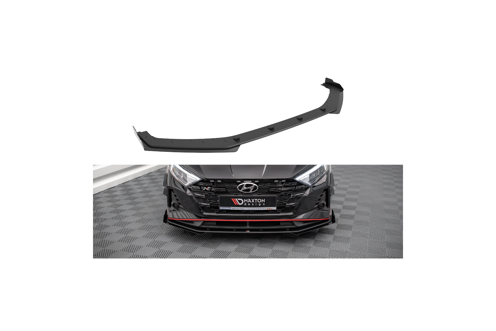 Splitter Przedni Street Pro V.1  + Flaps Hyundai I20 N Mk3