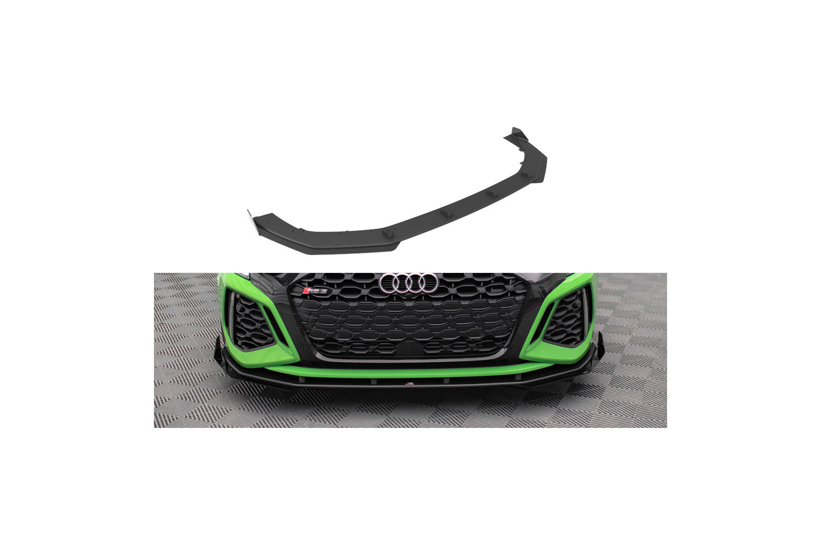 Splitter Przedni Street Pro V.1  + Flaps Audi RS3 Sportback 8Y