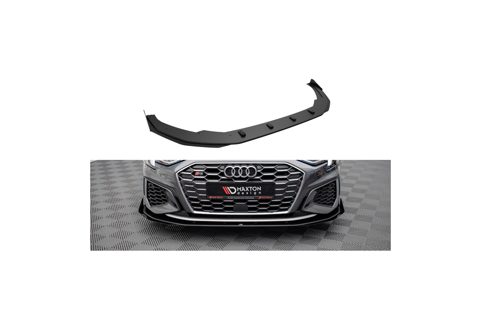 Splitter Przedni Street Pro V.1  + Flaps Audi S3 / A3 S-Line 8Y