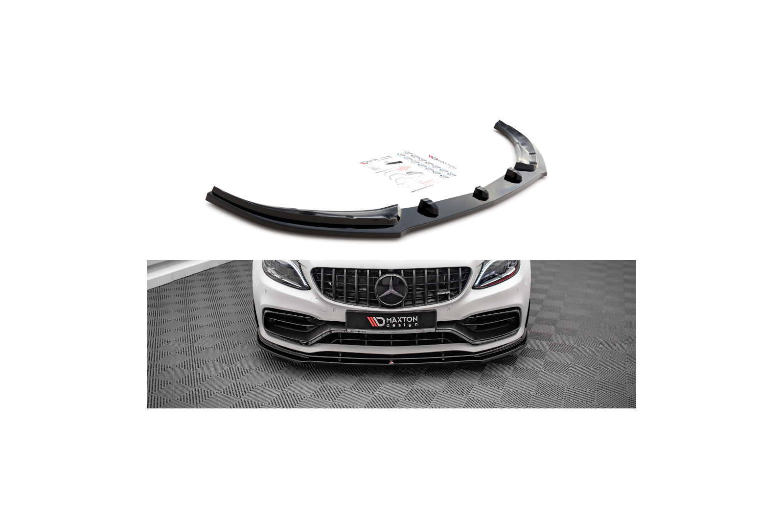 Splitter Przedni V.1 Mercedes-AMG C63 Coupe AMG Aero Pack C205 Facelift