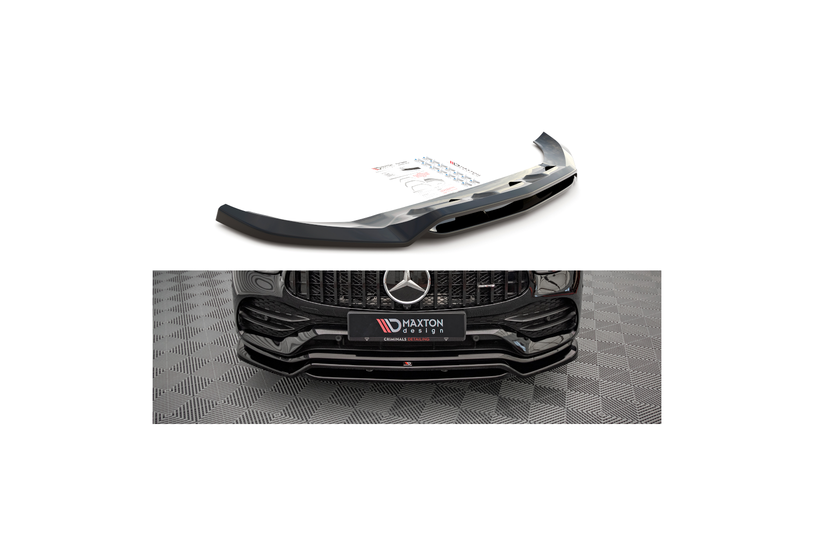 Splitter Przedni Mercedes-Benz GLC Coupe AMG-Line C253 Facelift