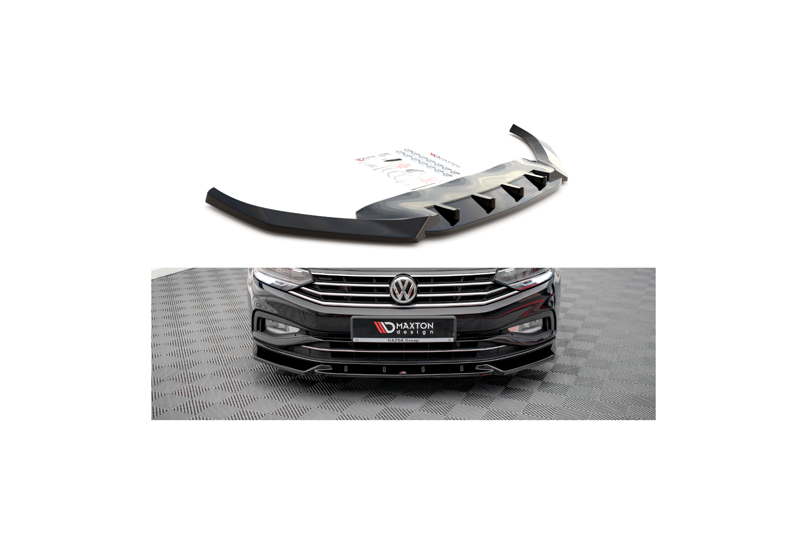 Splitter Przedni V.2 Volkswagen Passat B8 Facelift