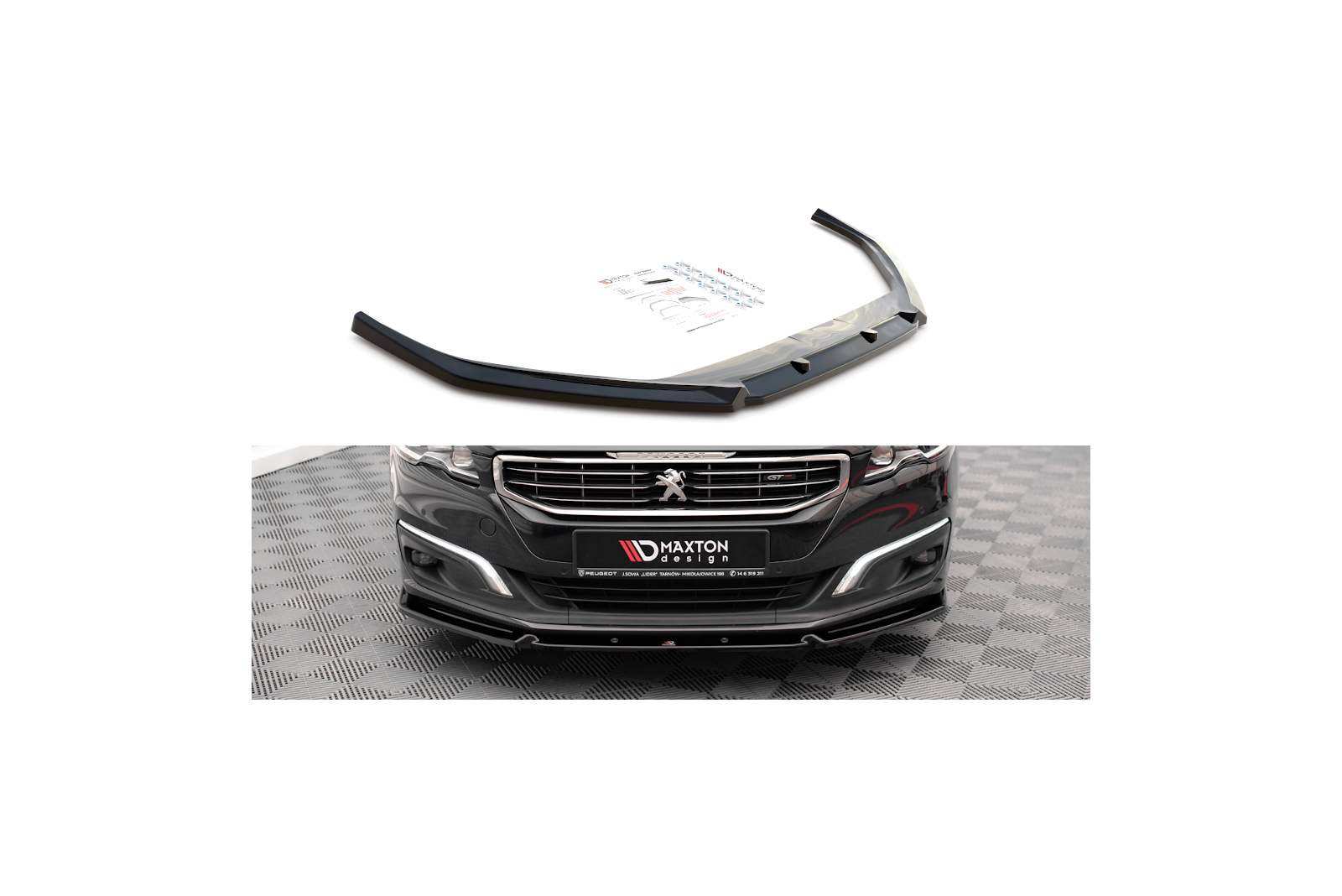 Splitter Przedni V.1 Peugeot 508 GT Mk1 Facelift