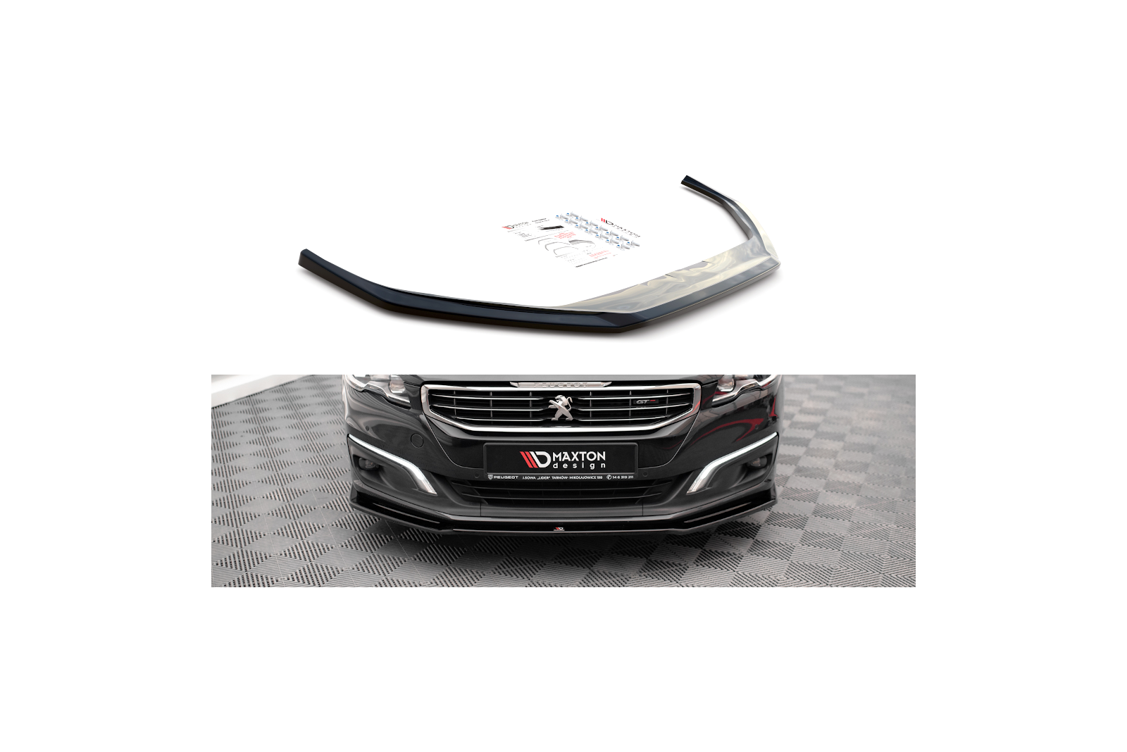 Splitter Przedni V.2 Peugeot 508 GT Mk1 Facelift