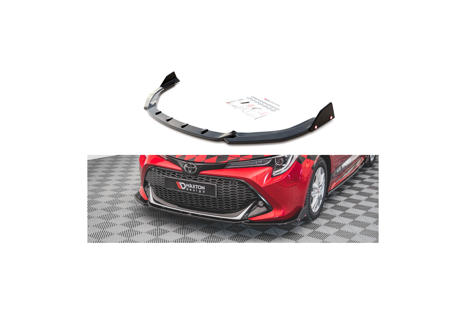 Splitter Przedni V.1 + Flaps Toyota Corolla GR Sport Hatchback XII