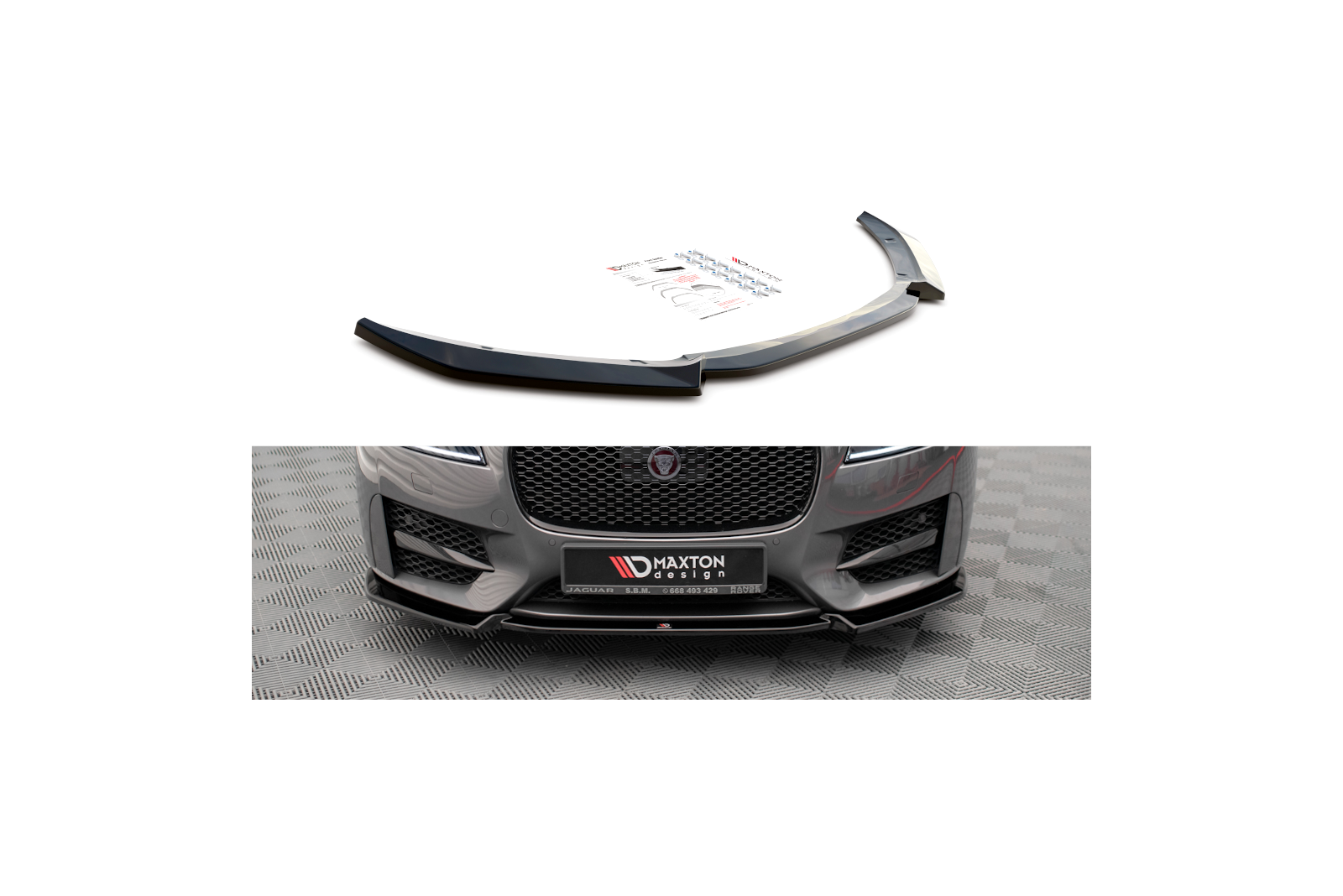 Splitter Przedni V.2 Jaguar XF R-Sport Mk2