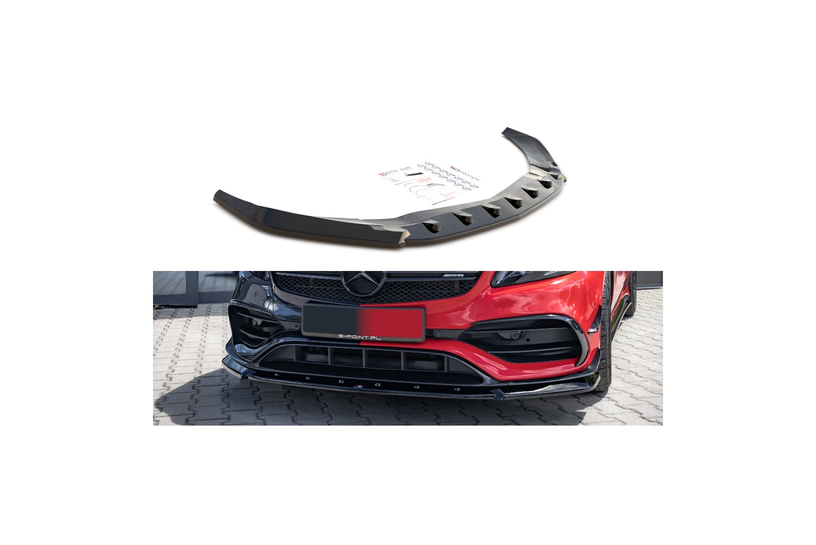 Splitter Przedni V.1 Mercedes-Benz A45 Aero W176 Facelift