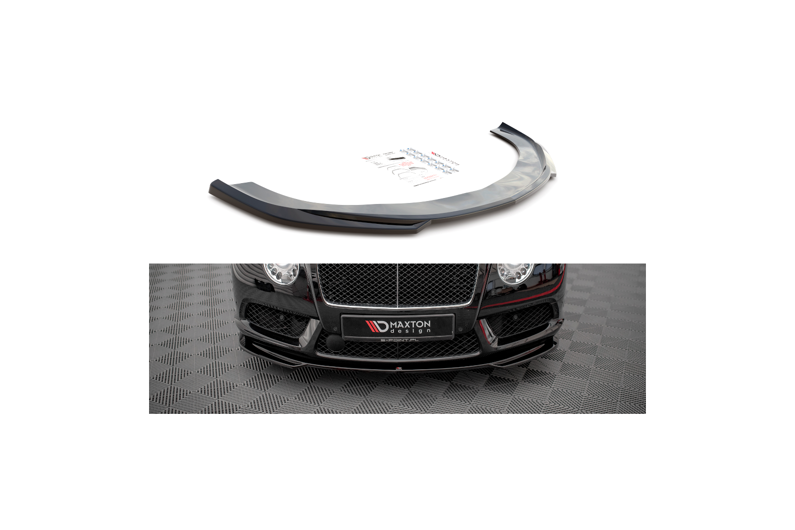 Splitter Przedni V.2 Bentley Continental GT V8 S Mk2