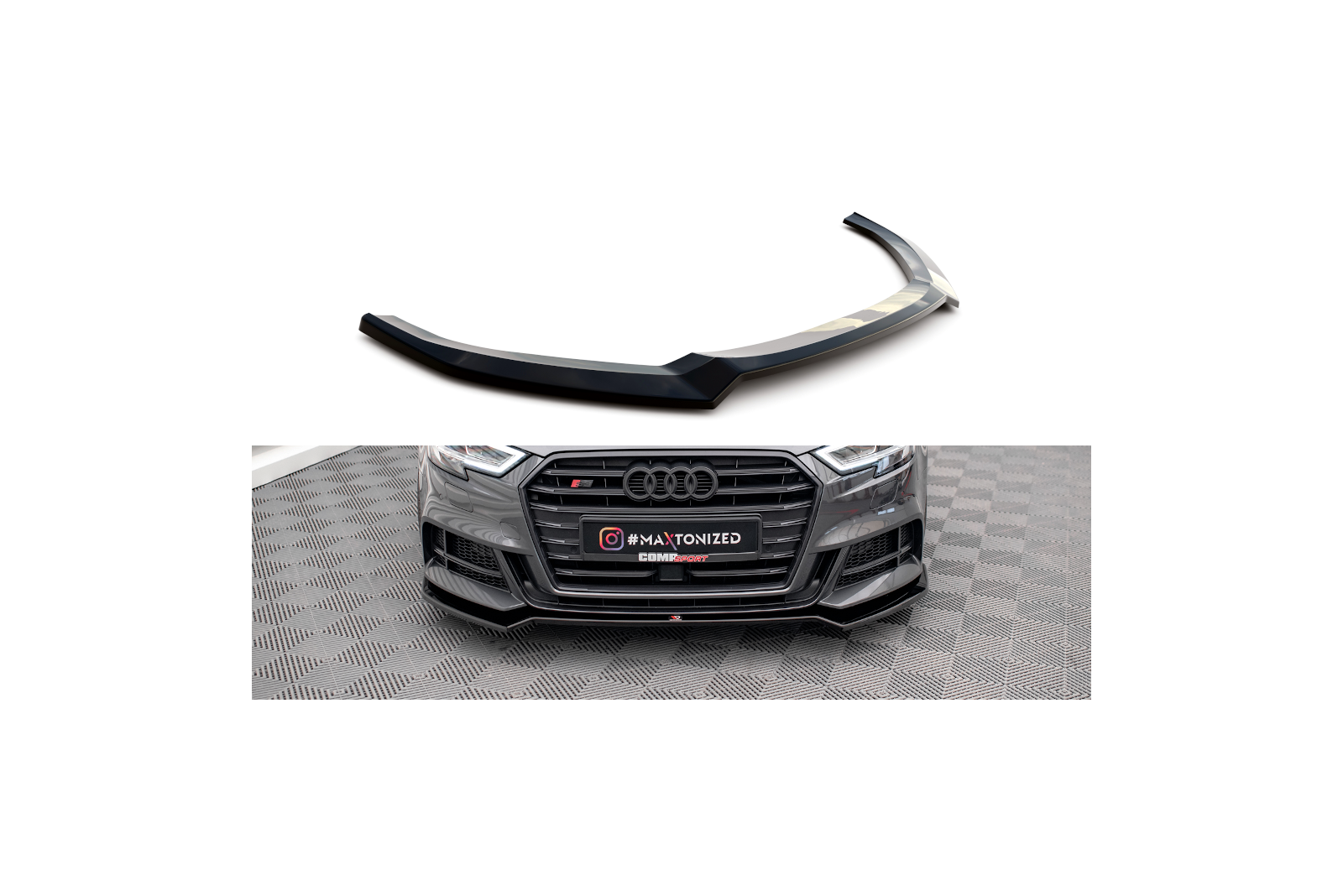 Splitter Przedni V.2 Audi S3 Sportback 8V Facelift