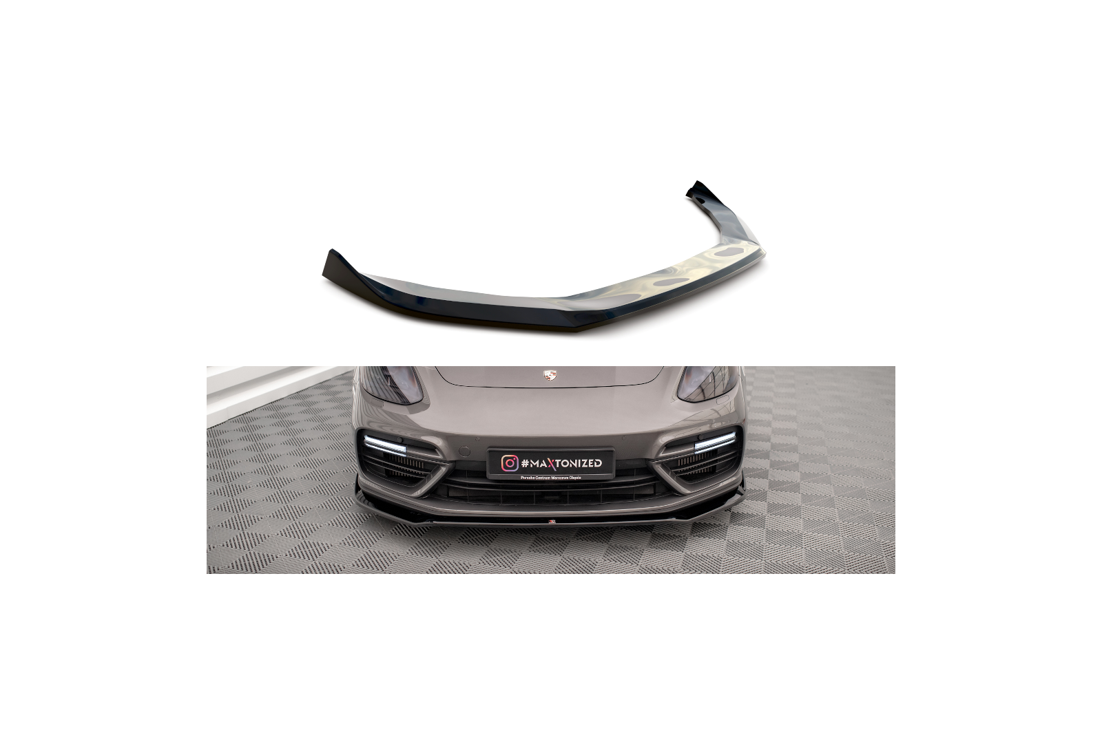 Splitter Przedni V.2 Porsche Panamera E-Hybrid 971