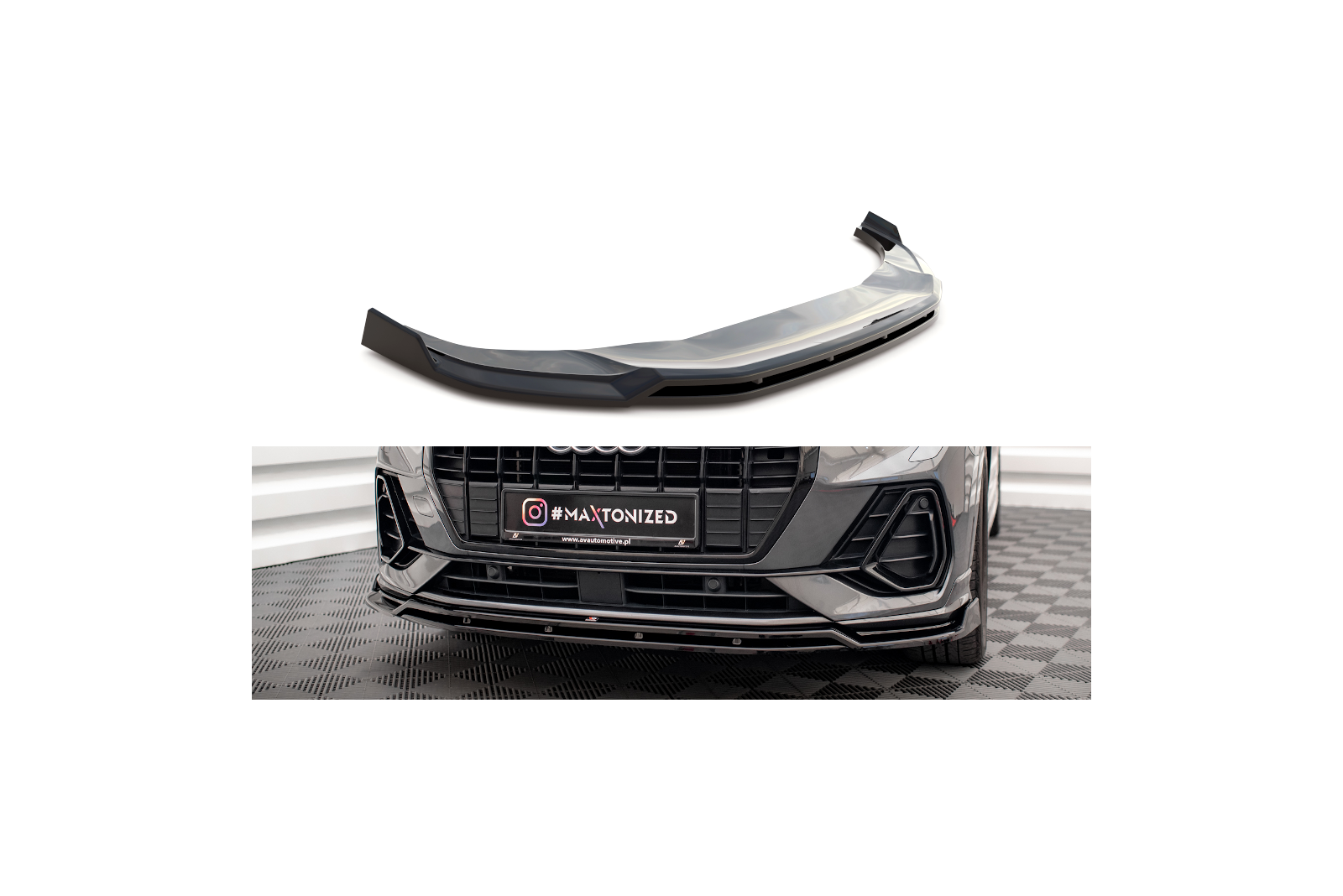 Splitter Przedni V.2 Audi Q3 S-Line F3