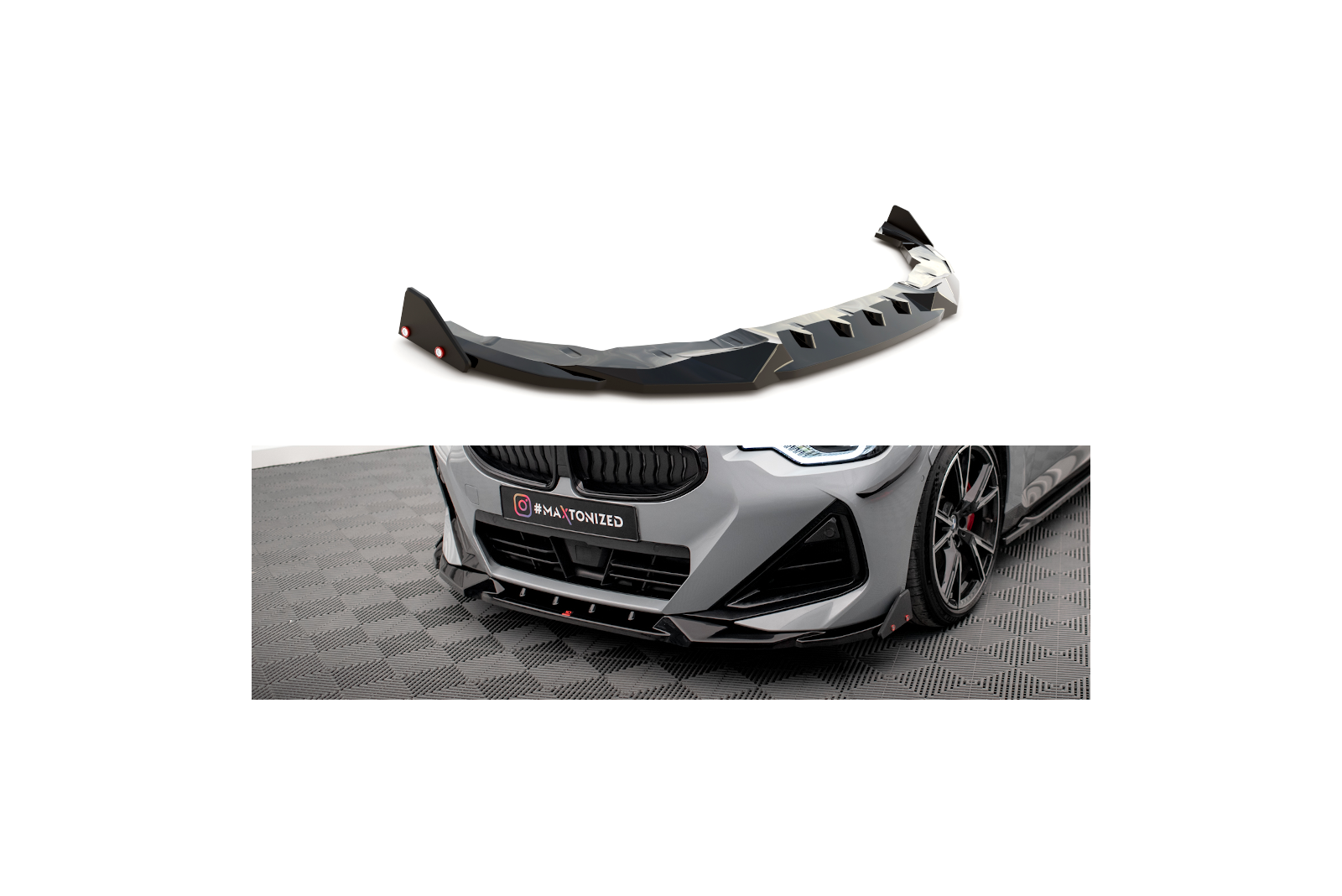 Splitter Przedni V.2 + Flaps BMW 2 Coupe M-Pack / M240i G42