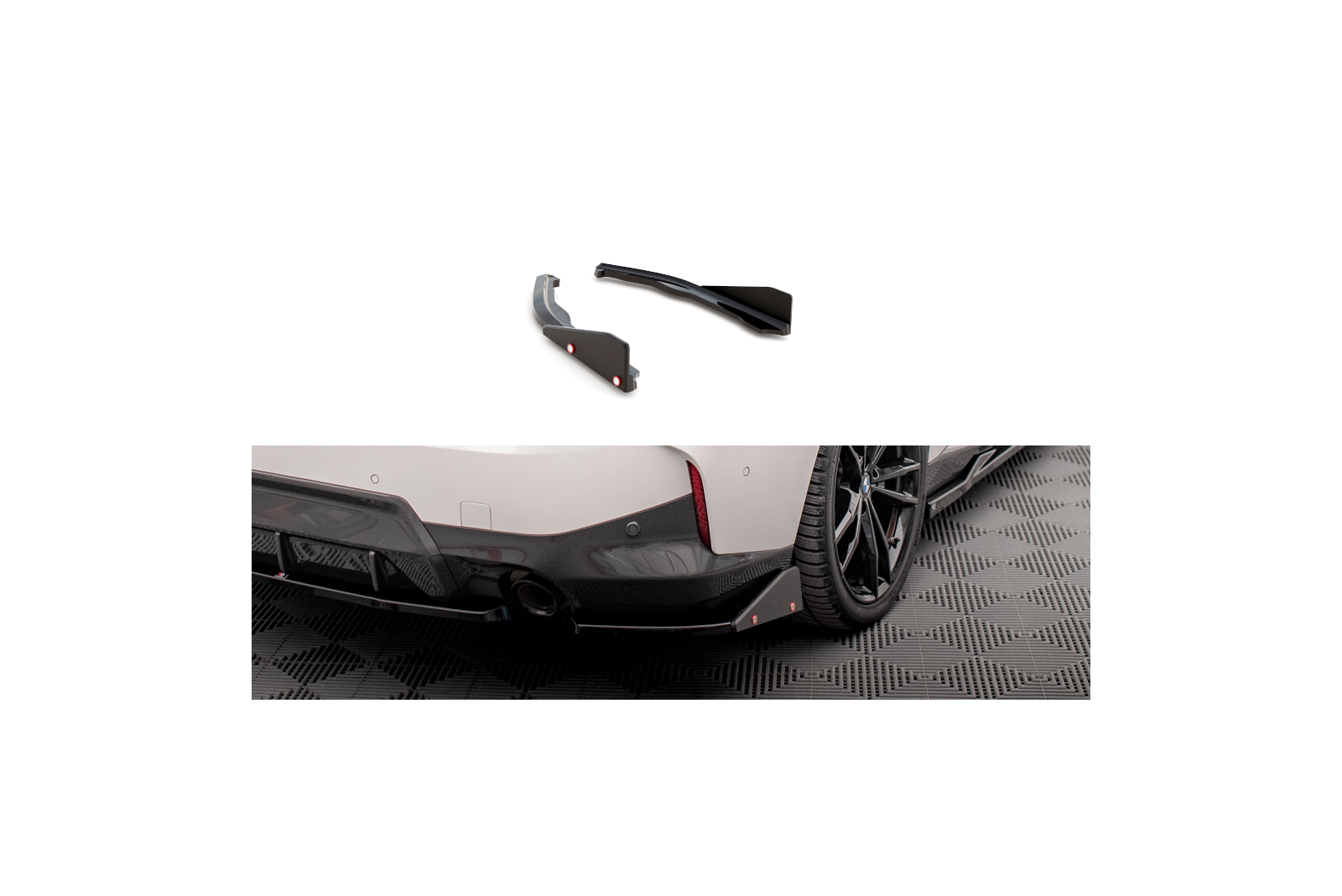 Splittery Tylne Boczne V.2 + Flaps BMW 2 Coupe M-Pack G42