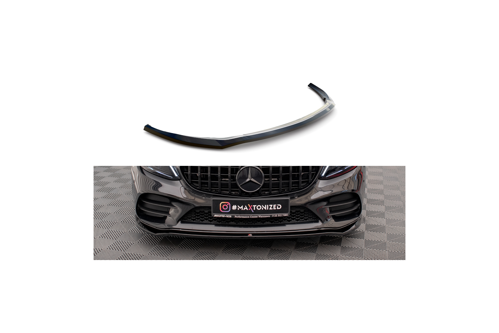 Splitter Przedni V.1 Mercedes-Benz C AMG Line / C43 AMG Sedan / Coupe W205 / C205 Facelift