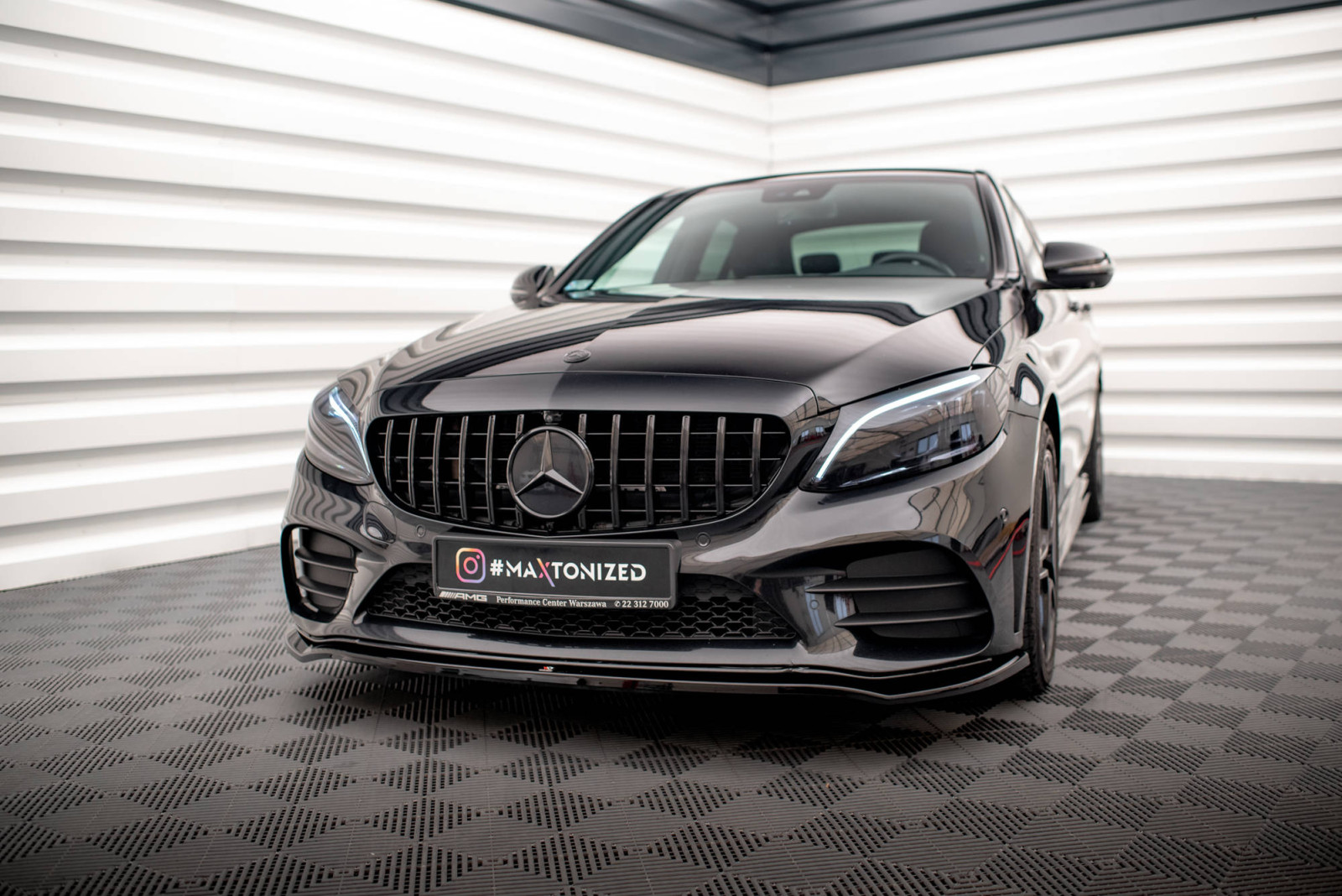 Splitter Przedni V.1 Mercedes-Benz C AMG Line / C43 AMG Sedan / Coupe W205 / C205 Facelift