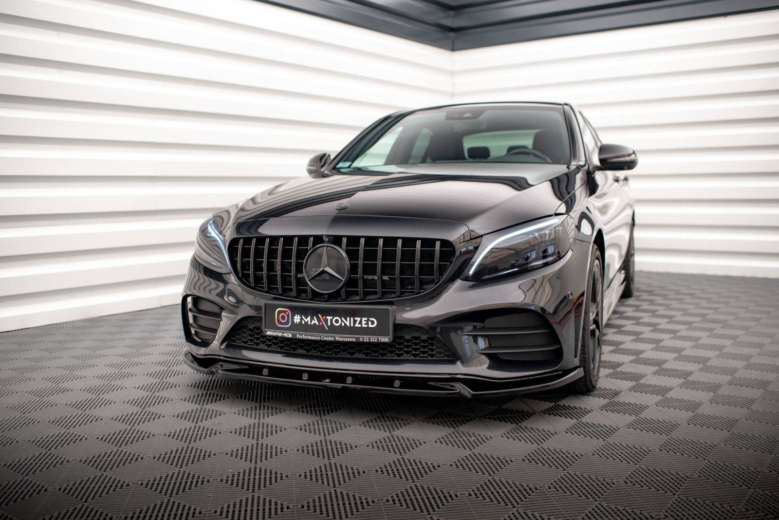 Splitter Przedni V.2 Mercedes-Benz C AMG Line / C43 AMG Sedan / Coupe W205 / C205 Facelift