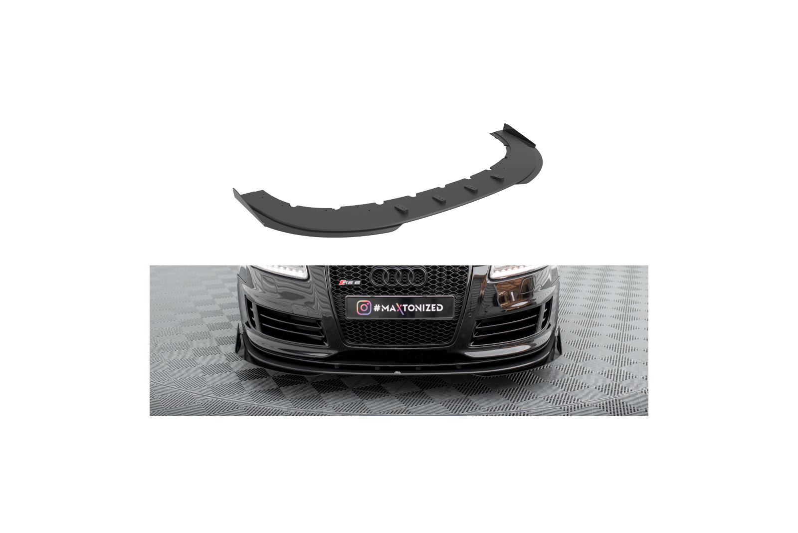 Splitter Przedni Street Pro + Flaps Audi RS6 Avant C6