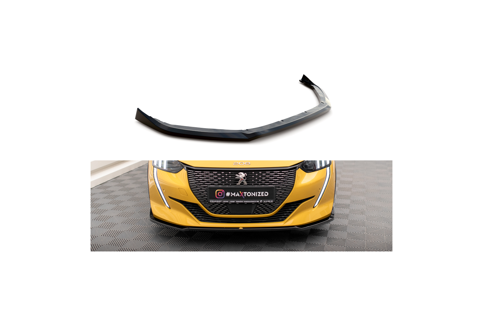 Splitter Przedni V.2 Peugeot 208 GT Mk2