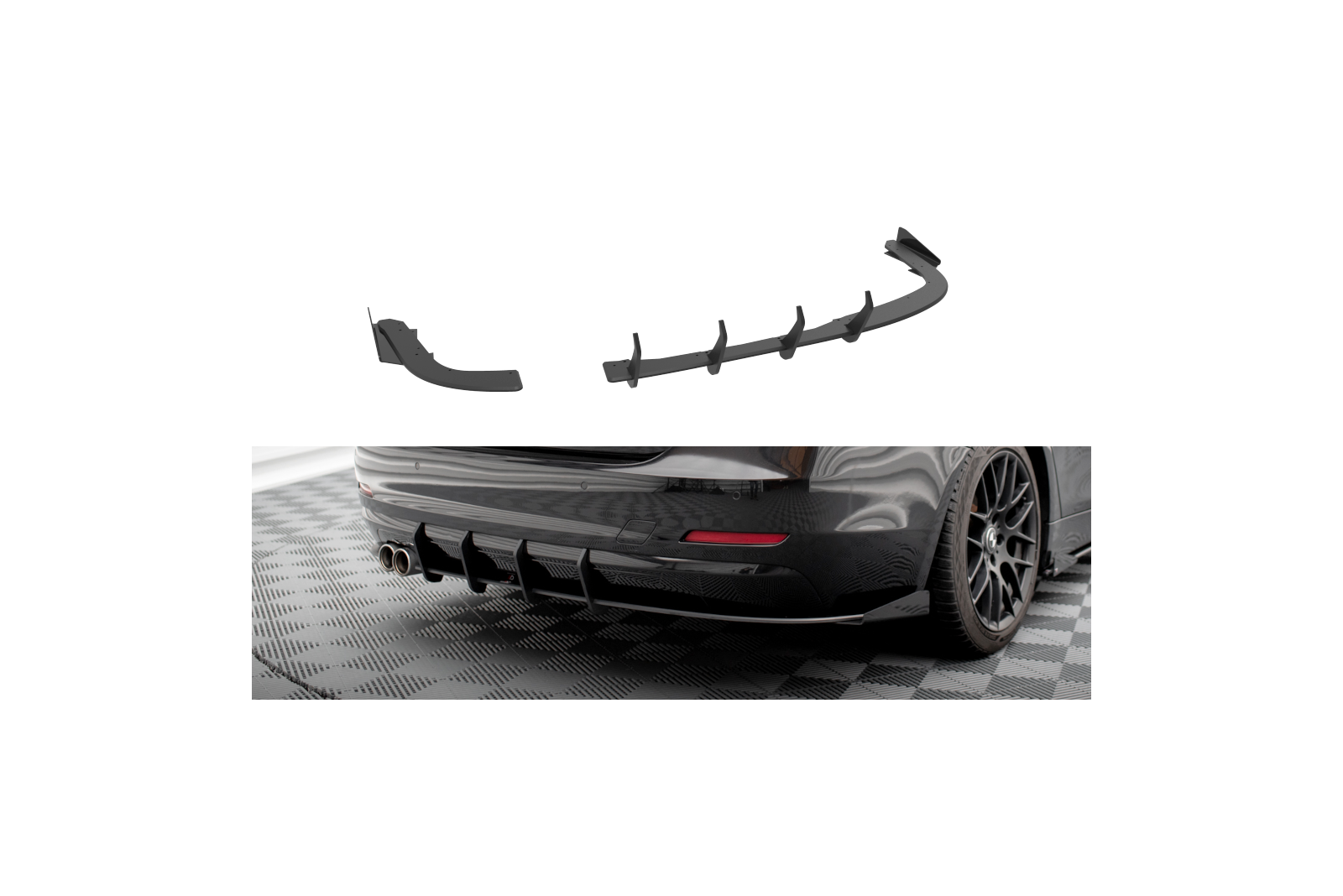 Splittery Tylne Boczne Street Pro + Flaps BMW 4 Gran Coupe F36