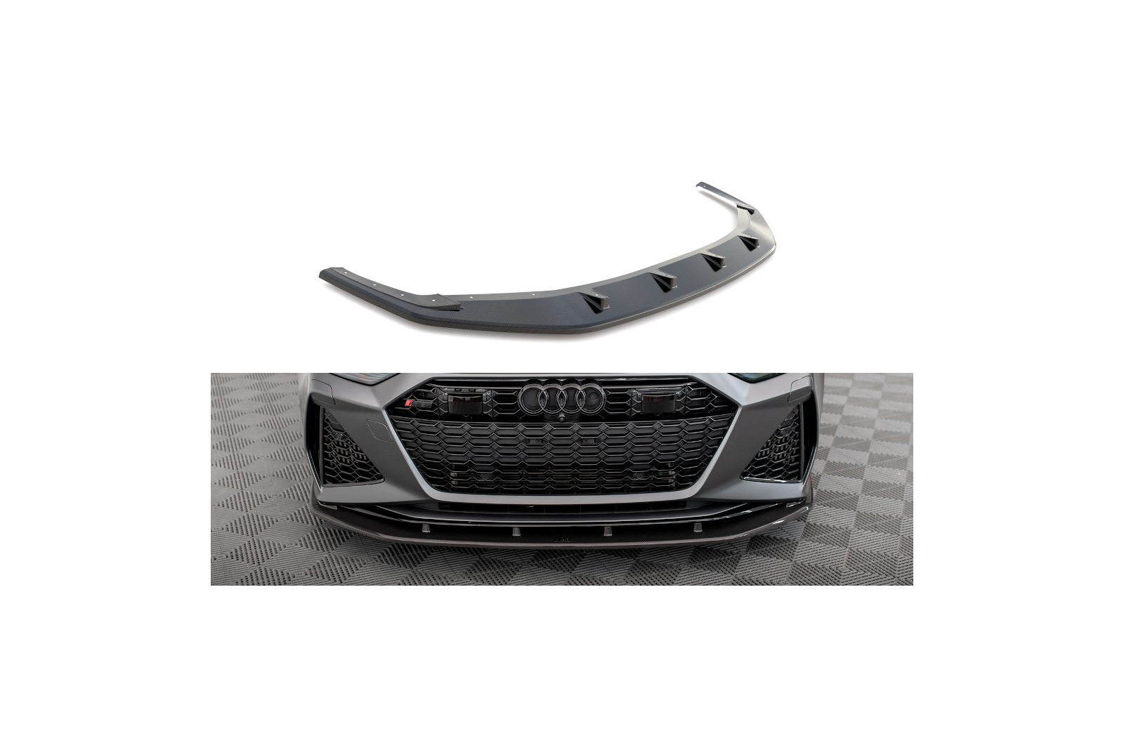 Karbonowy Splitter Przedni Audi RS6 C8 / RS7 C8