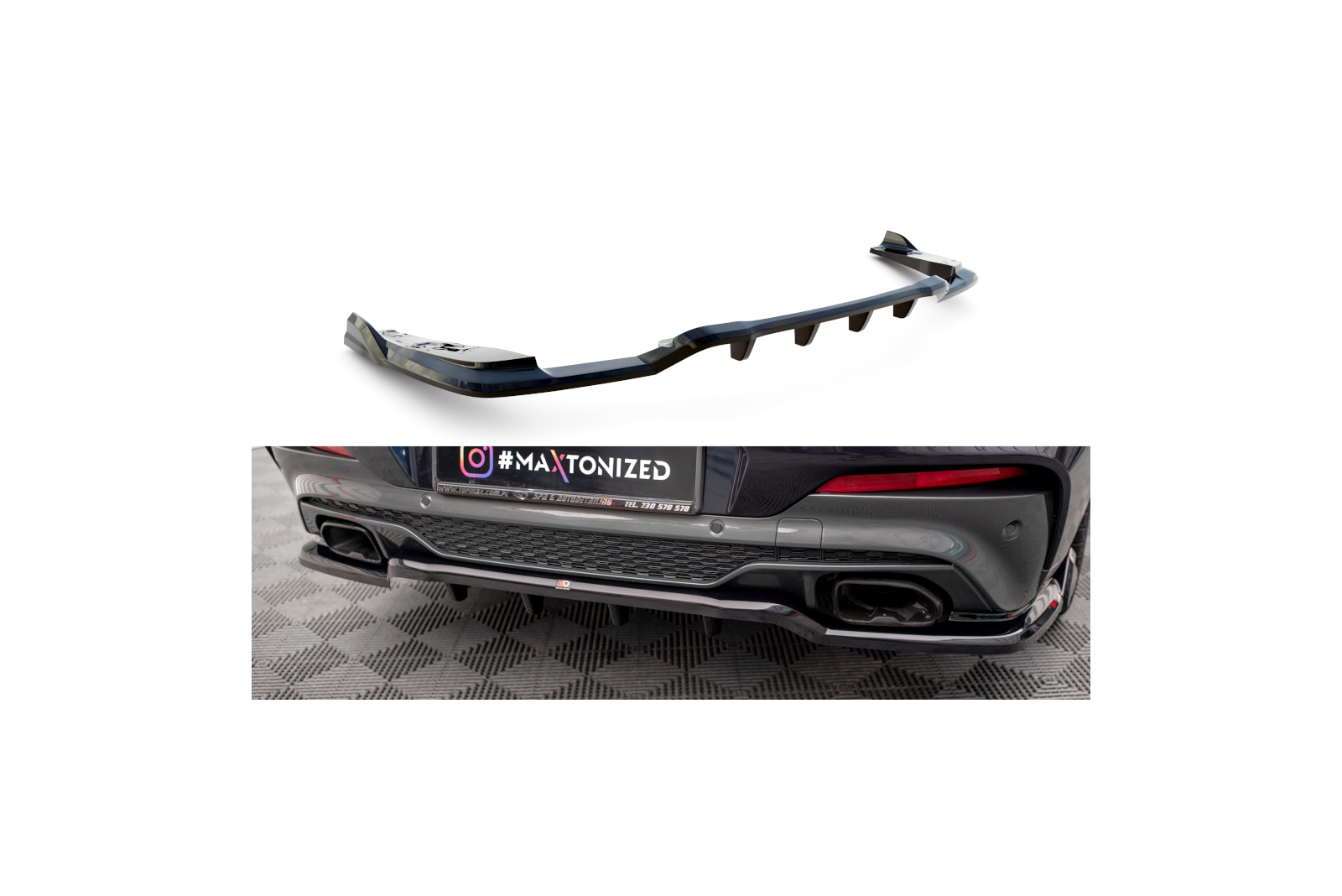 Splitter Tylny Środkowy (Z Dyfuzorem) V.2 BMW X4 M-Pack G02