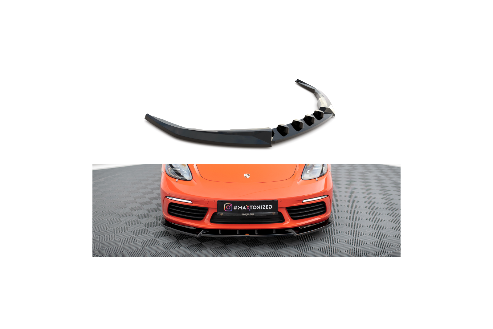 Splitter Przedni V.1 Porsche 718 Cayman 982c