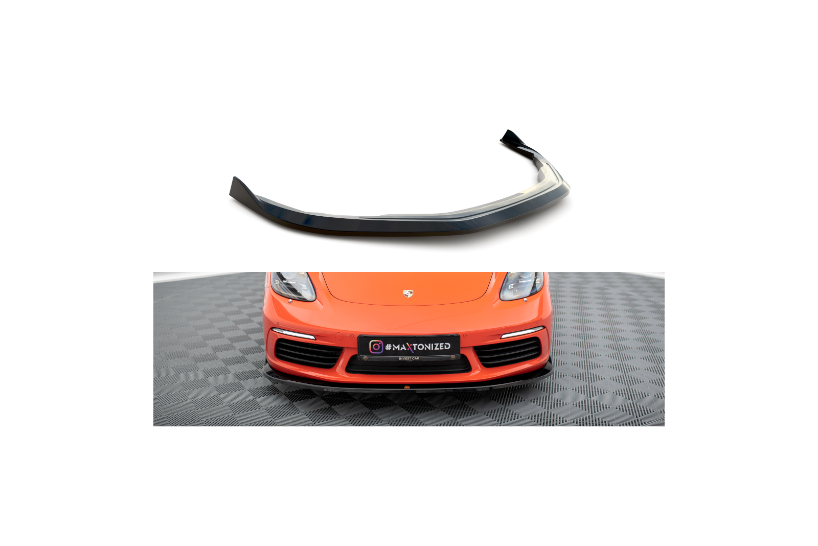 Splitter Przedni V.2 Porsche 718 Cayman 982c