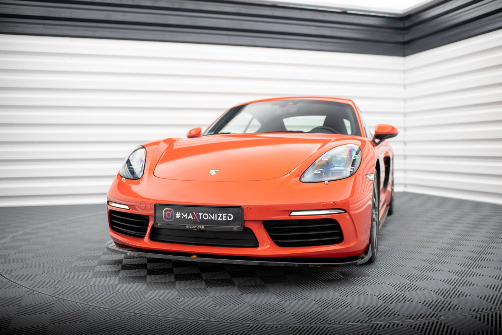 Splitter Przedni V.2 Porsche 718 Cayman 982c