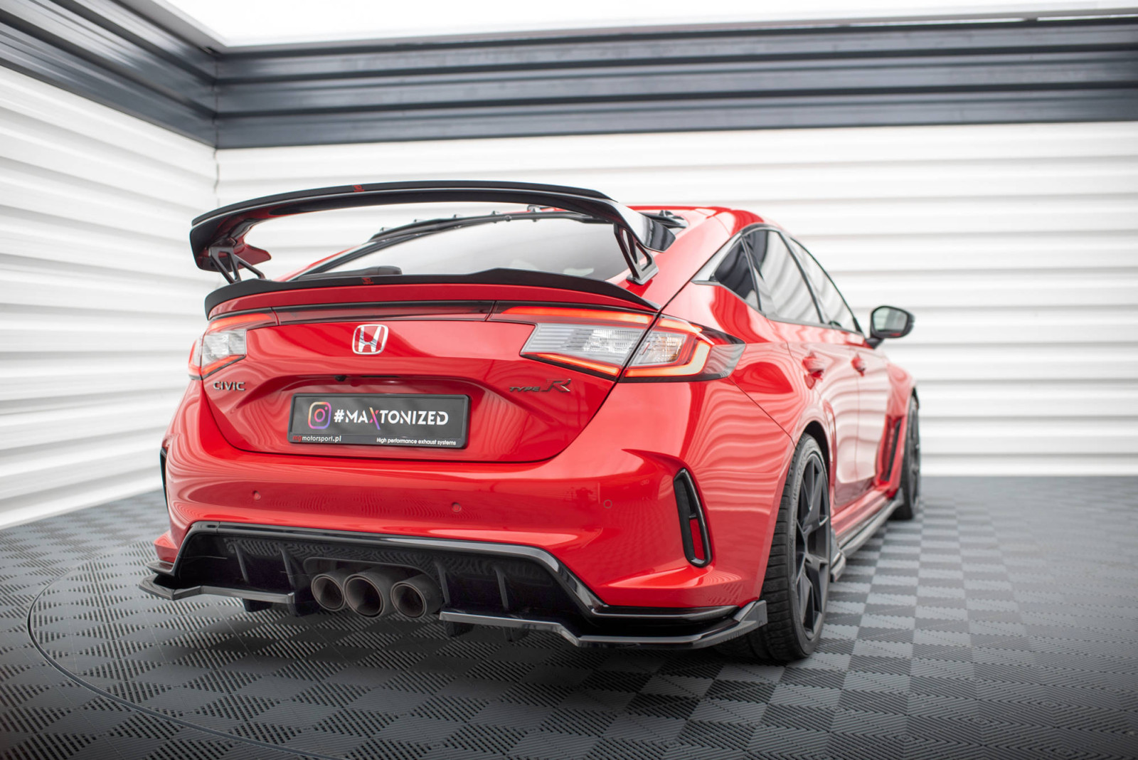 Splitter Tylny Środkowy (Z Dyfuzorem) V.2 Honda Civic Type-R Mk 11