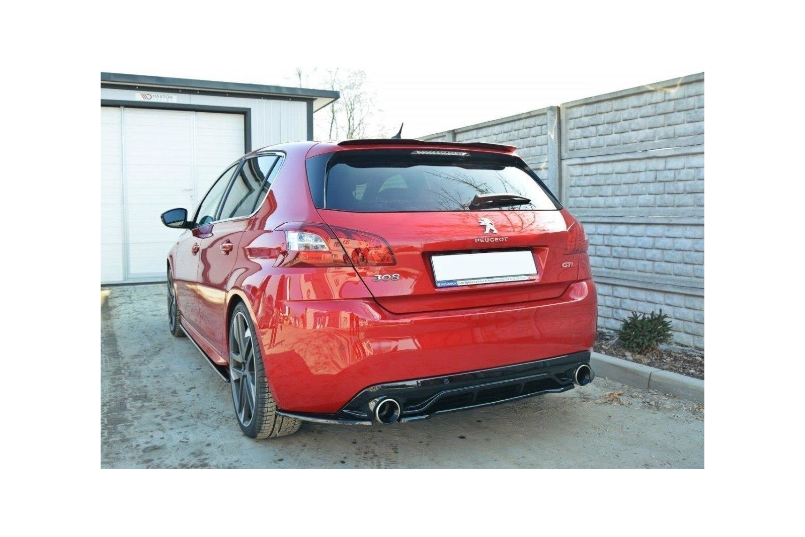 Splitter Tylny Środkowy Peugeot 308 II GTI (bez dyfuzora)