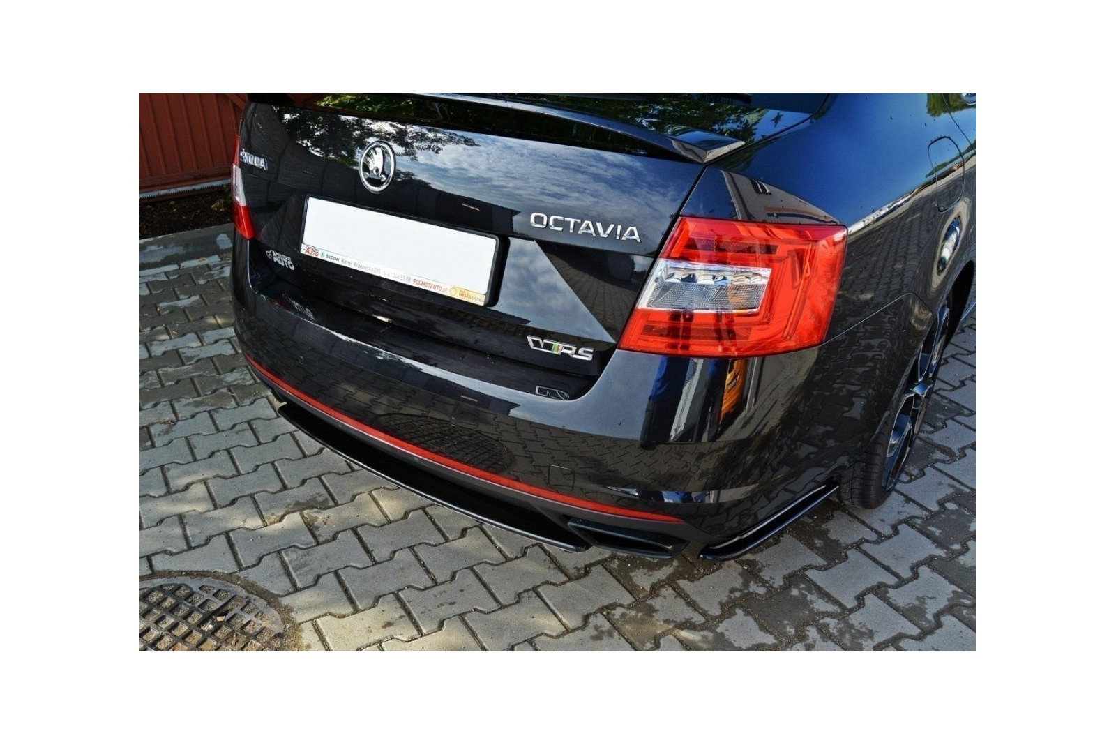 Splitter Tylny Środkowy Skoda Octavia RS Mk3 / Mk3 FL Hatchback / Kombi