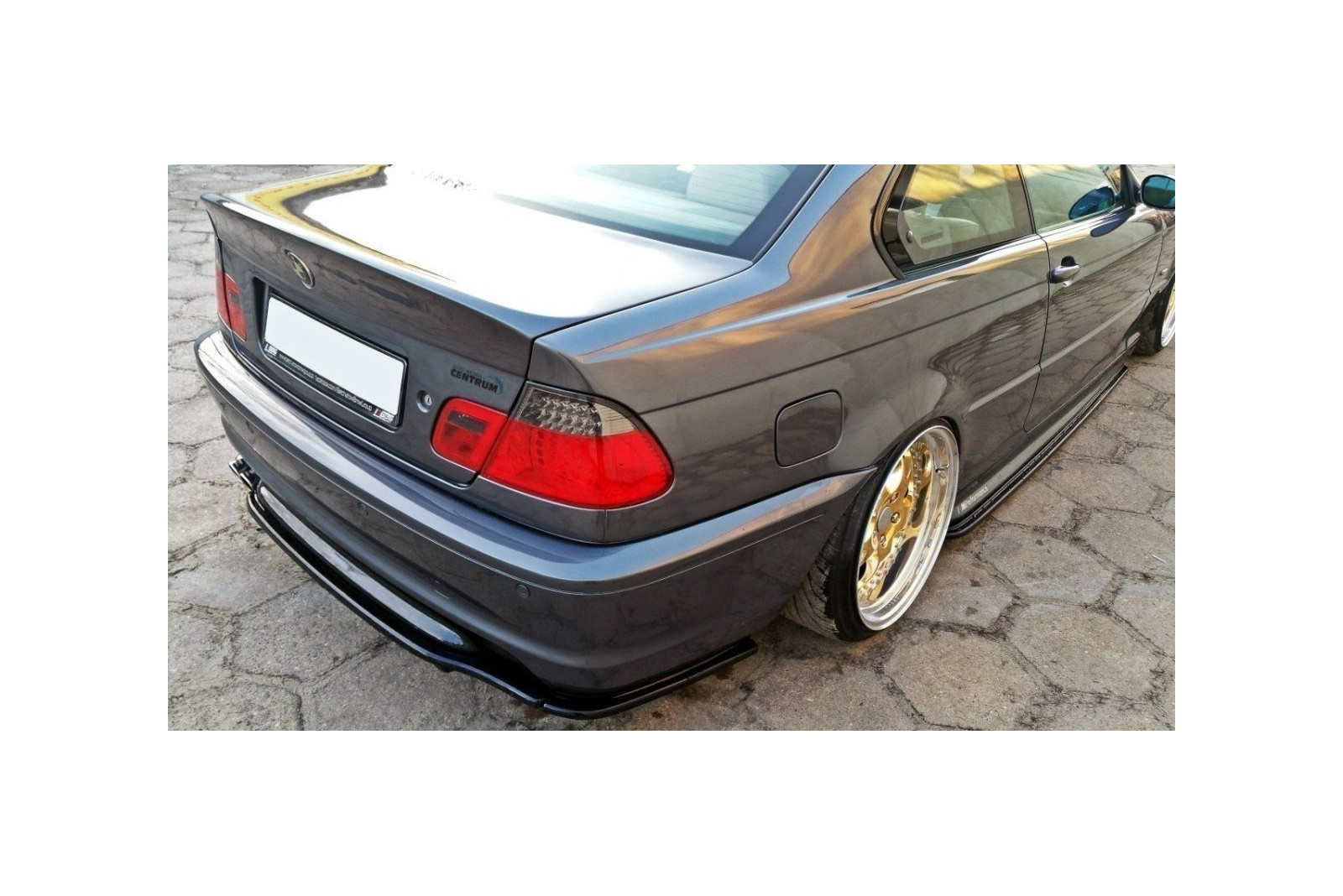 Splitter Tylny Środkowy BMW 3 E46 M-Pack Coupe (Z dyfuzorem)