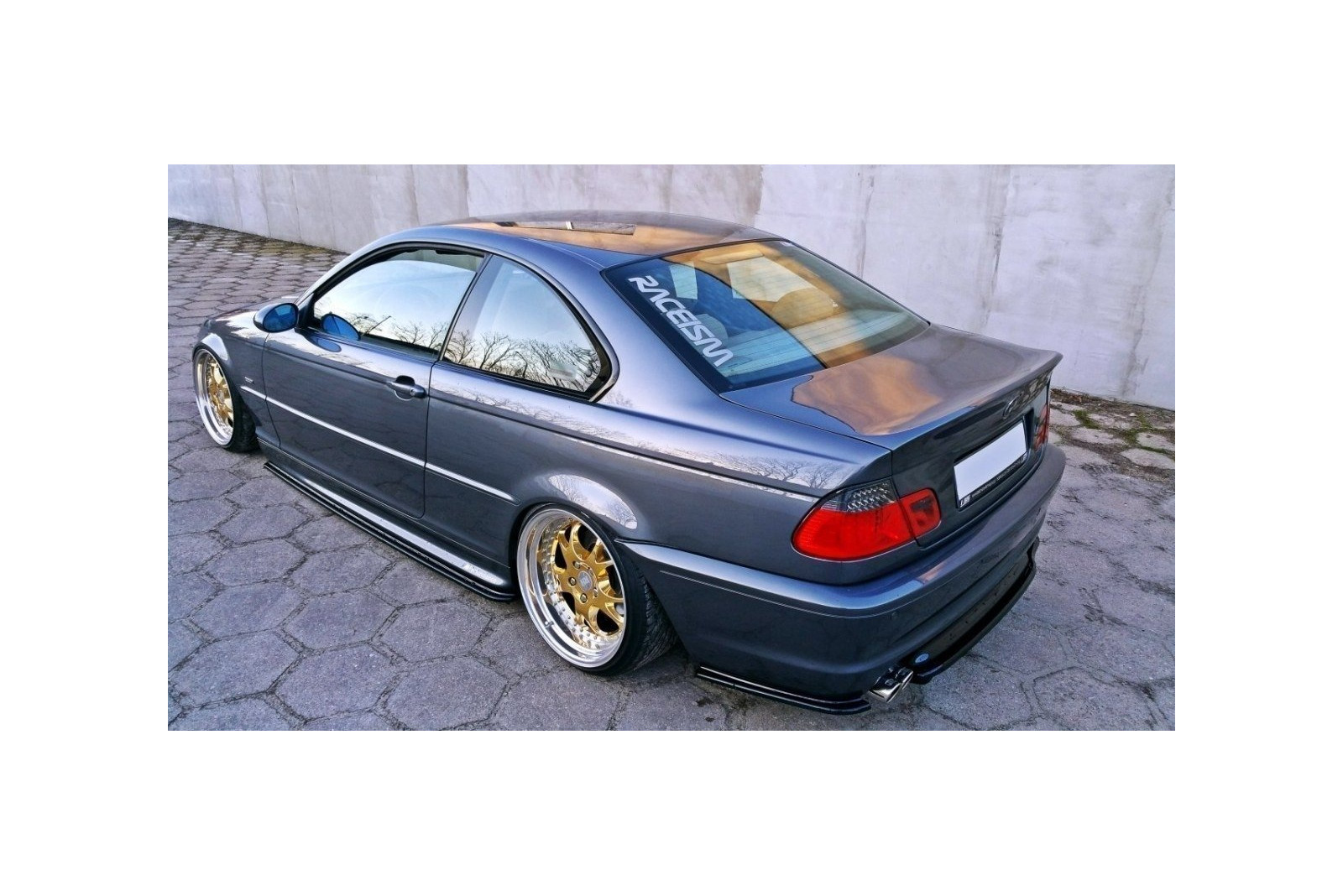 Splitter Tylny Środkowy BMW 3 E46 M-Pack Coupe (Z dyfuzorem)