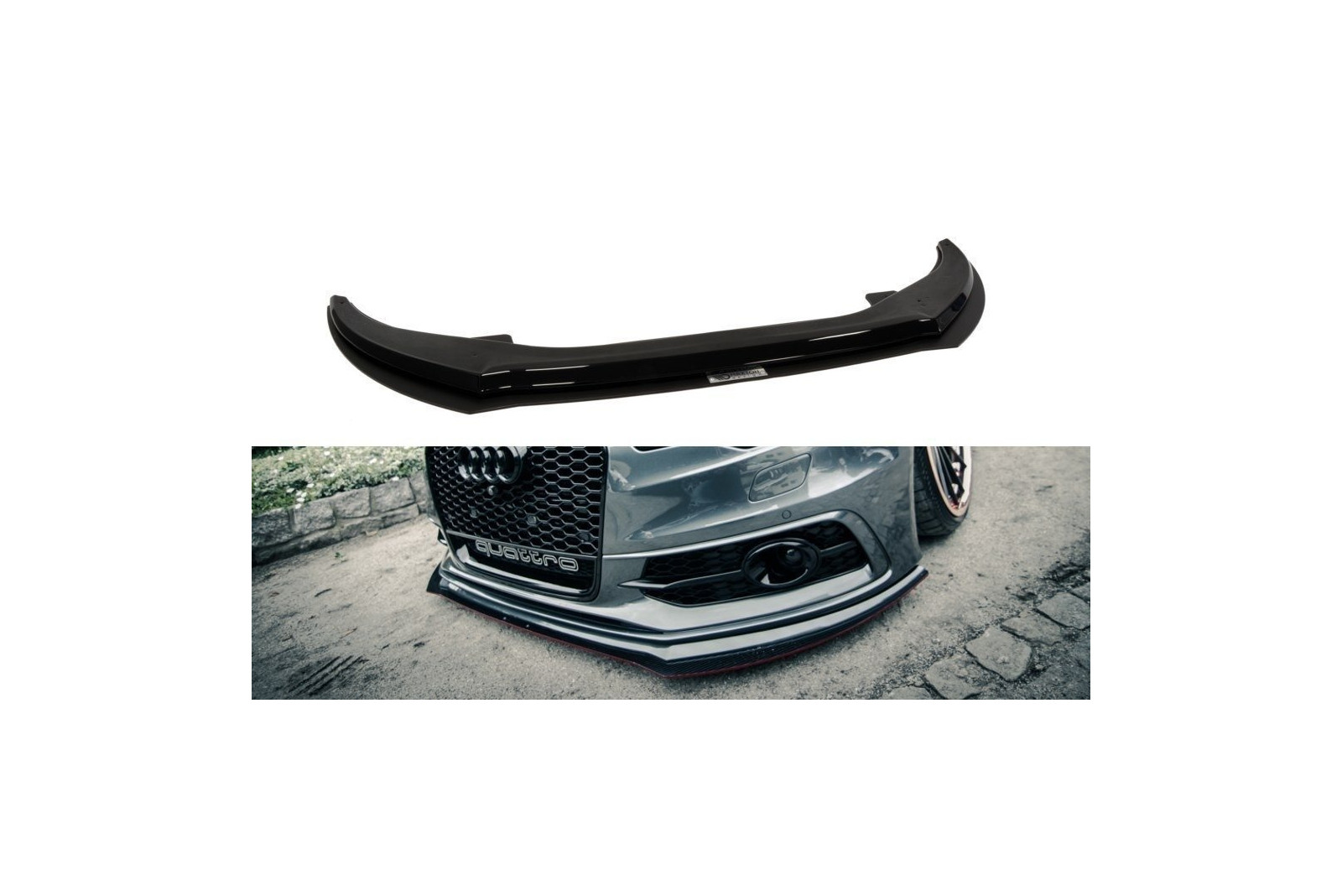 Splitter Przedni Racing Audi A6 C7 S-Line (2 Splittery : 1 zestaw)