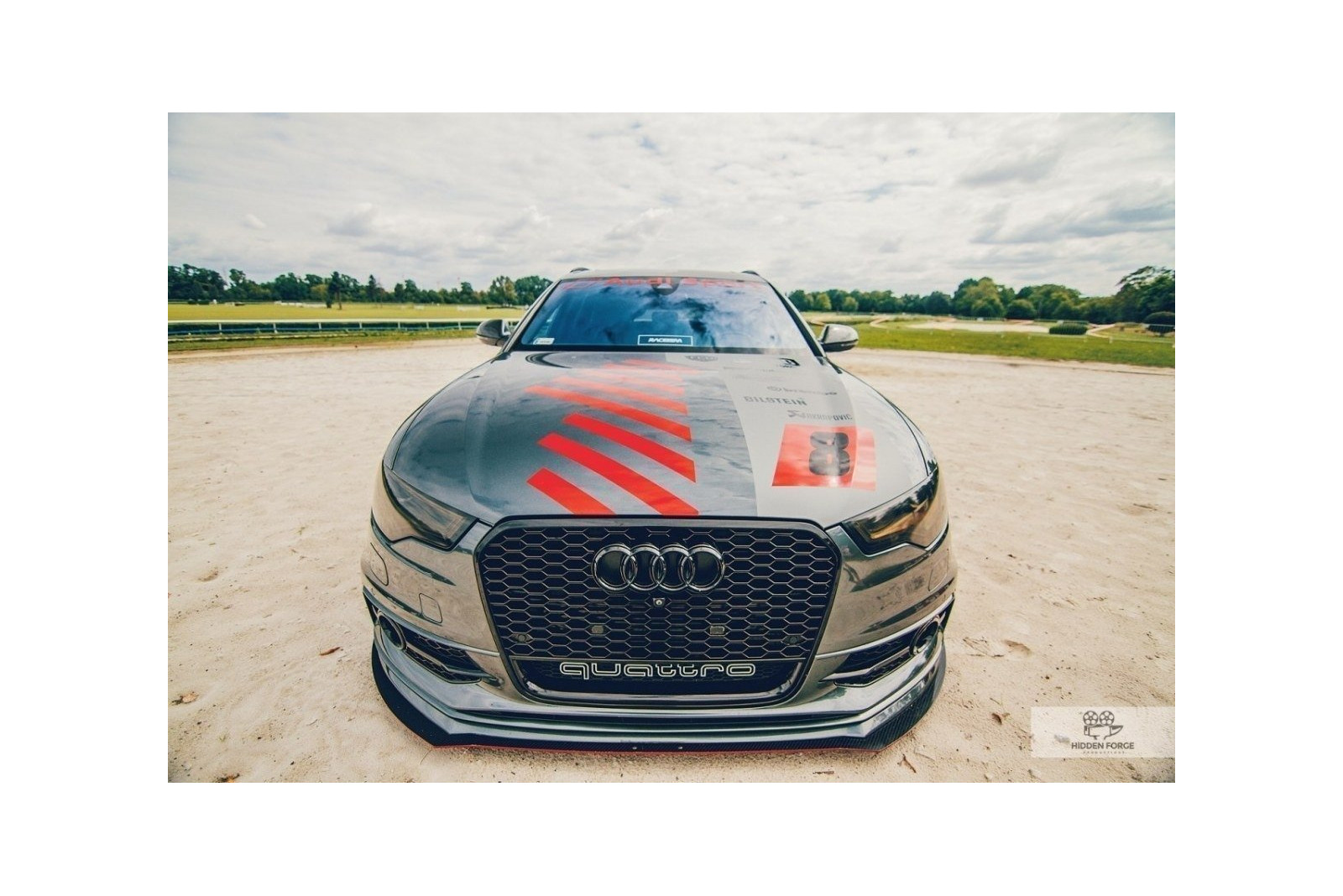 Splitter Przedni Racing Audi A6 C7 S-Line (2 Splittery : 1 zestaw)