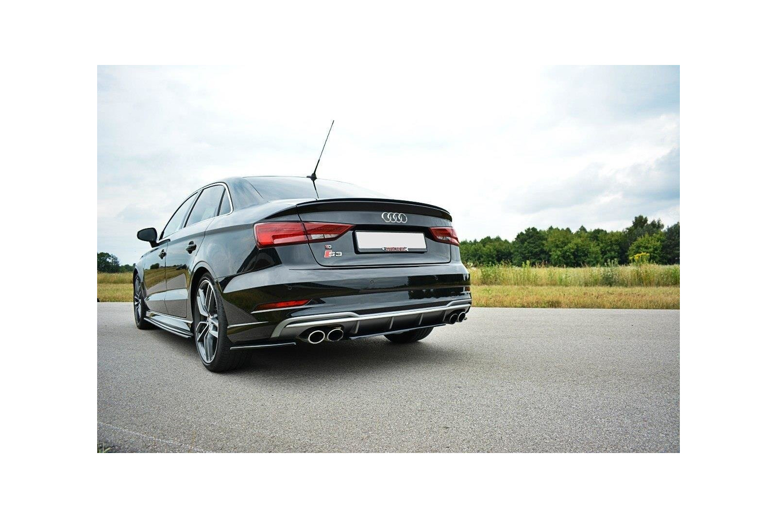 Splitter Tylny Środkowy Audi S3 8V FL Hatchback / Sportback / Sedan