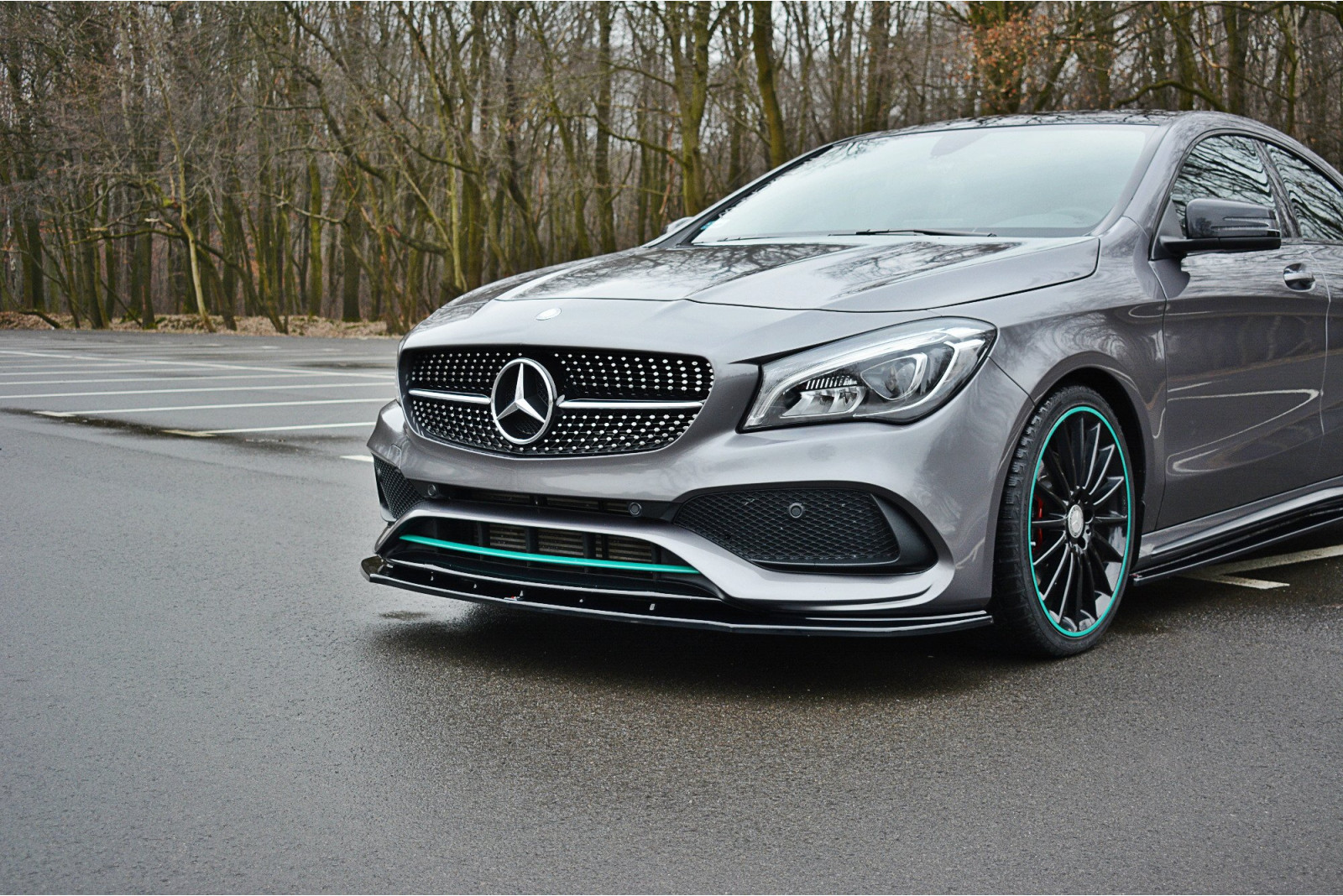 SPLITTER PRZEDNI V.1 MERCEDES-BENZ CLA C117 AMG-LINE FACELIFT